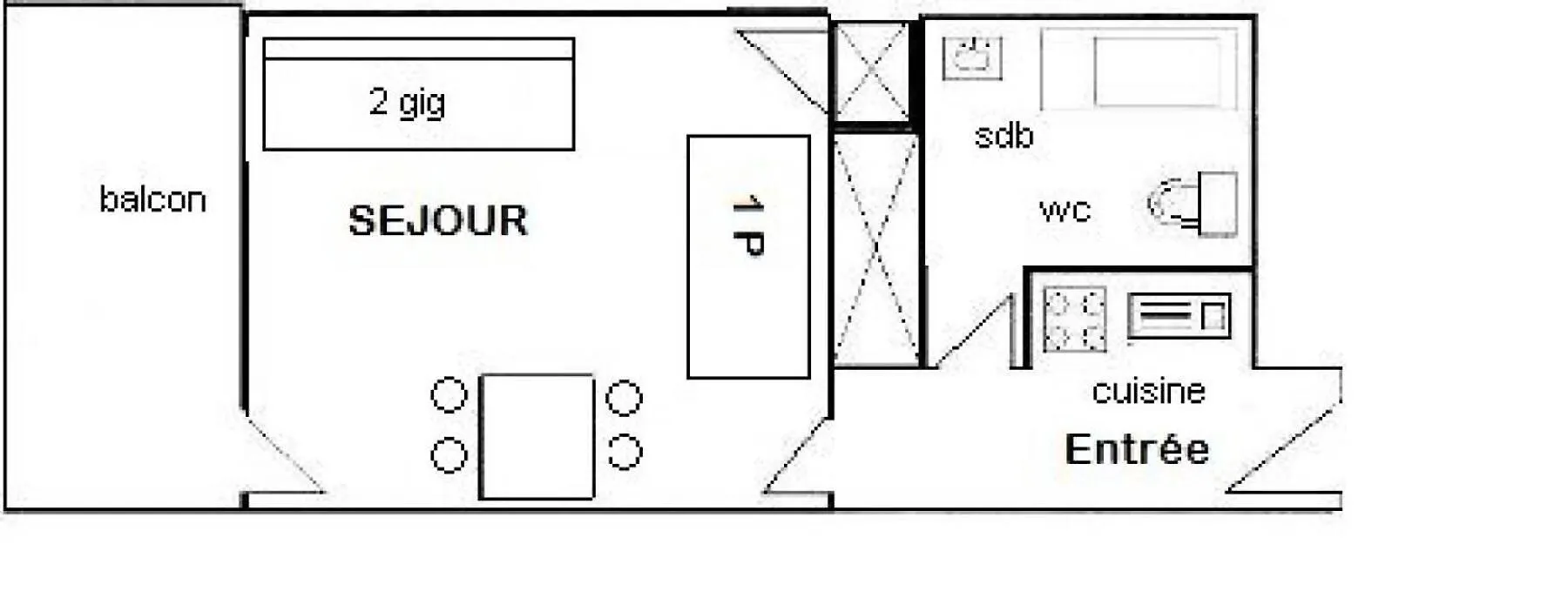아파트 Residence Le France - Studio 3 Pers - Le France - Plagne Centre Mae-9164 라 플라뉴
